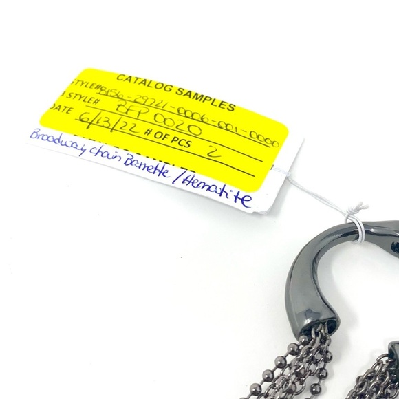 NWT Free People Broadway Chain Barette Hematite Hair Accessory - Picture 8 of 9